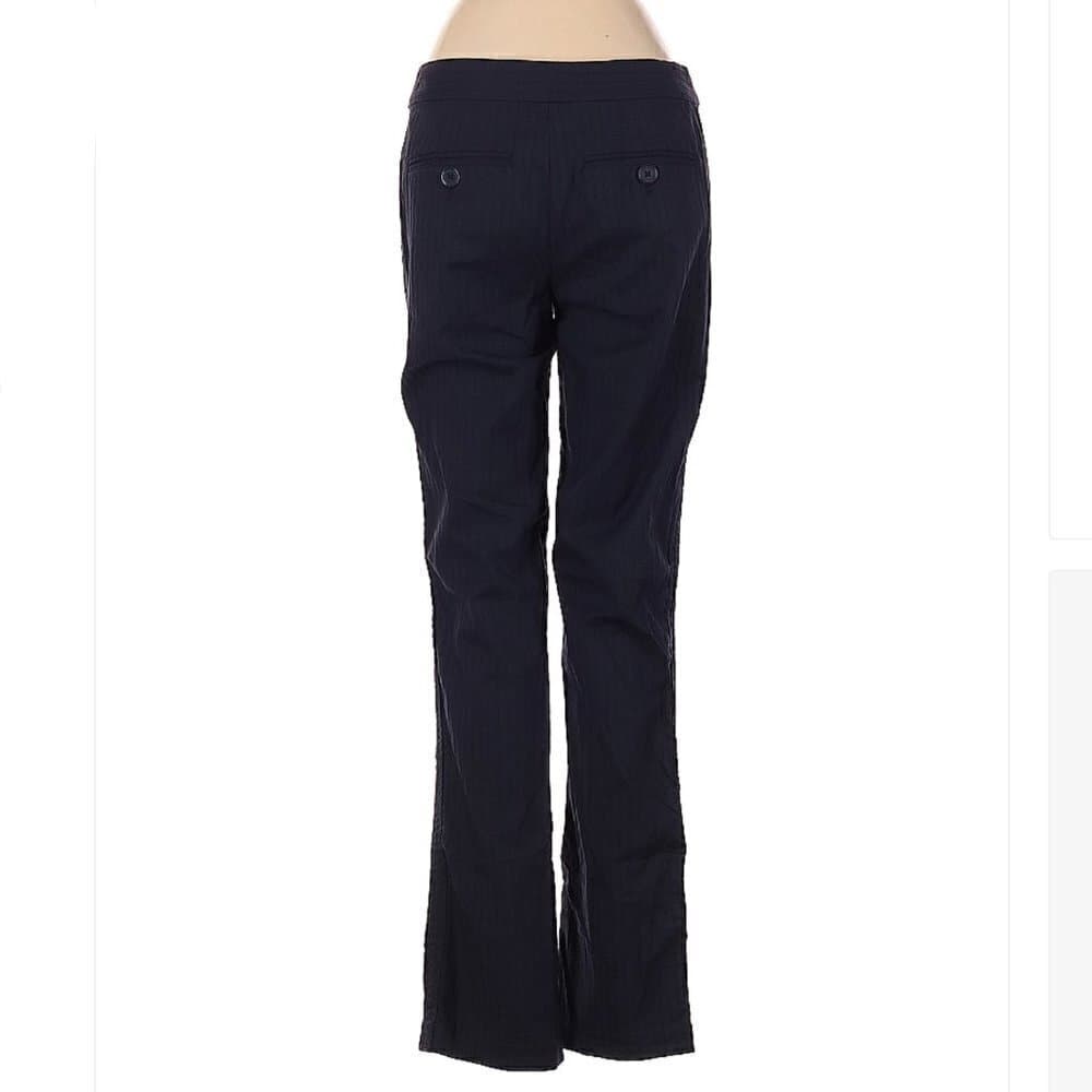 MARC by Marc Jacobs Navy Blue Textured Stripes Pants Size 0 - Thumbnail 2