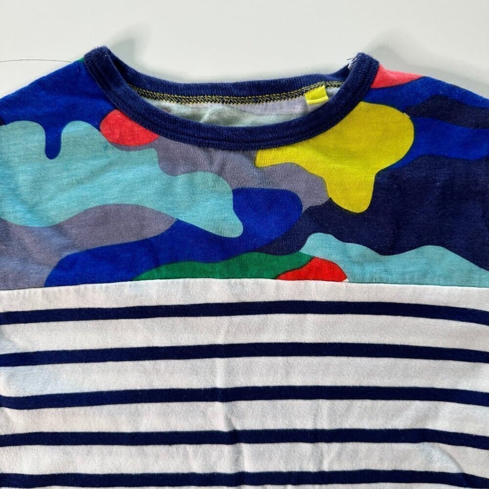 Mini Boden Girls Size 5 -6 Y Striped and Colorful Camo - Thumbnail 2
