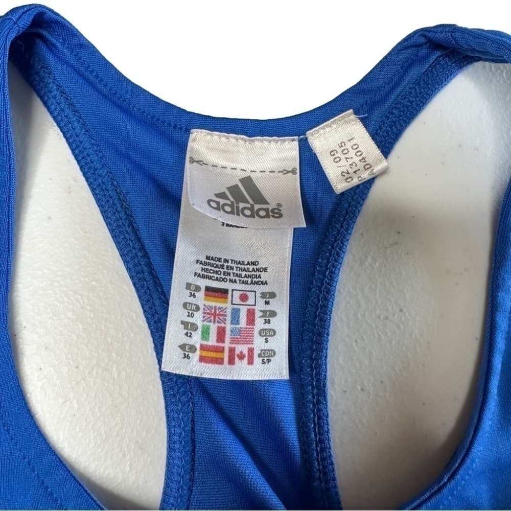 ADIDAS Blue Racerback Performance Golf Yoga Tank Top Size S - Thumbnail 4