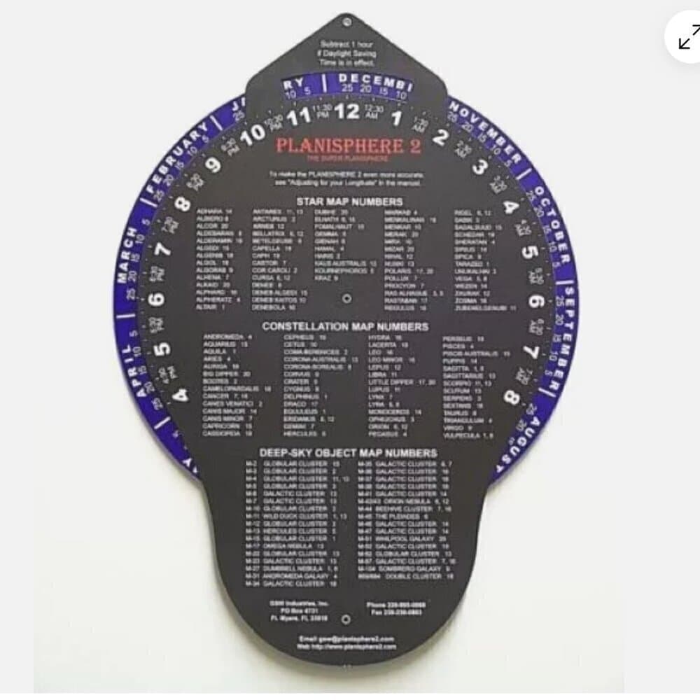 The Super Planisphere Constellation Finder --- 18-30 Degrees North Latitude - Thumbnail 6
