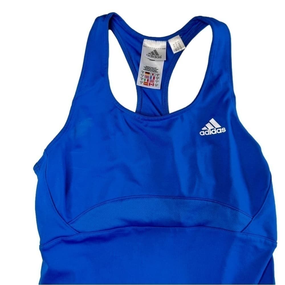 ADIDAS Blue Racerback Performance Golf Yoga Tank Top Size S - Thumbnail 2