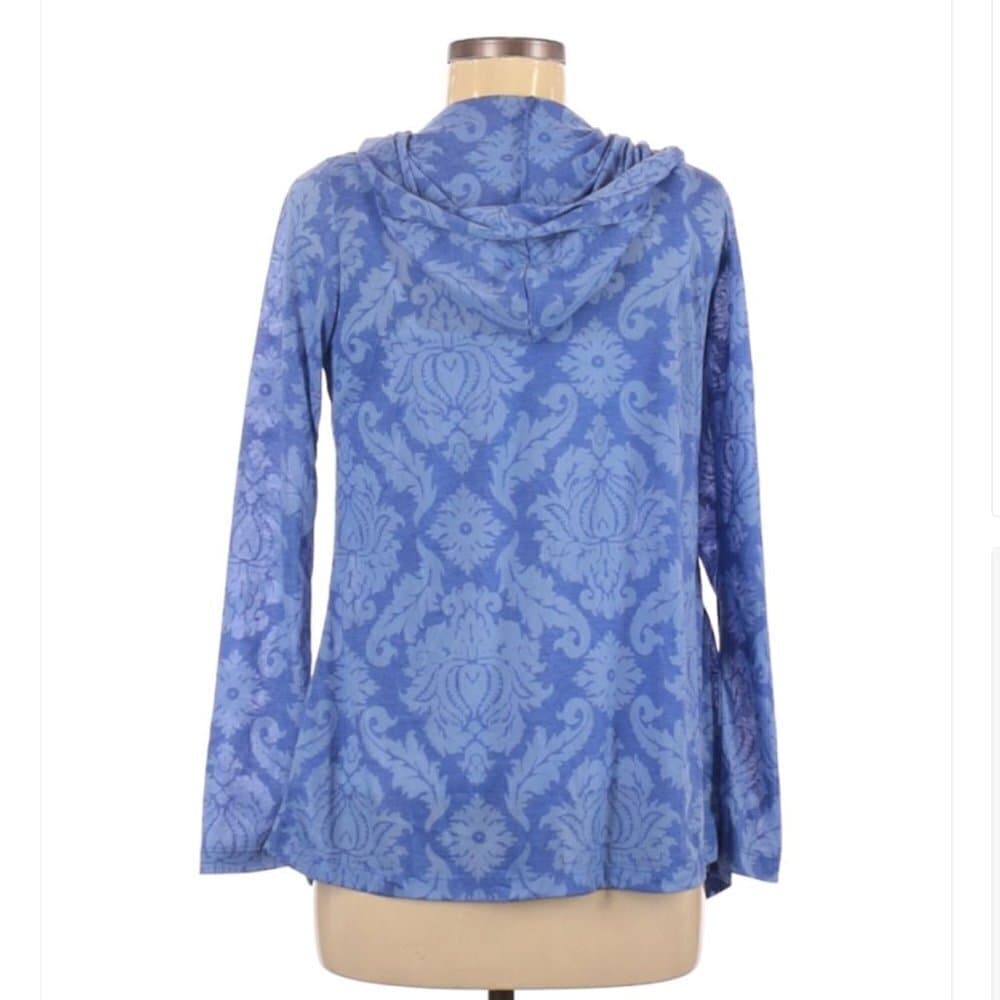 SOMA Blue Open Hooded Cardigan Size S - Thumbnail 2