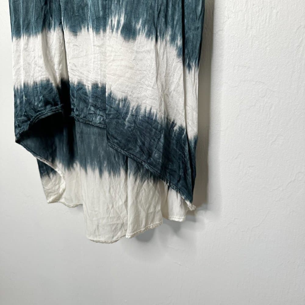 Stark X Crinkle Slip Dress Blue & White Size XSP - Thumbnail 3