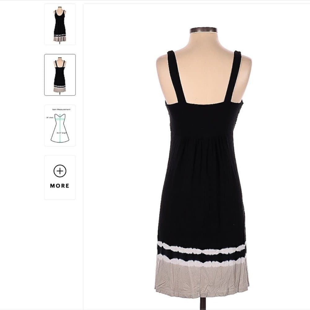 Green Dragon Sleeveless Black Dress Size XS - Thumbnail 2