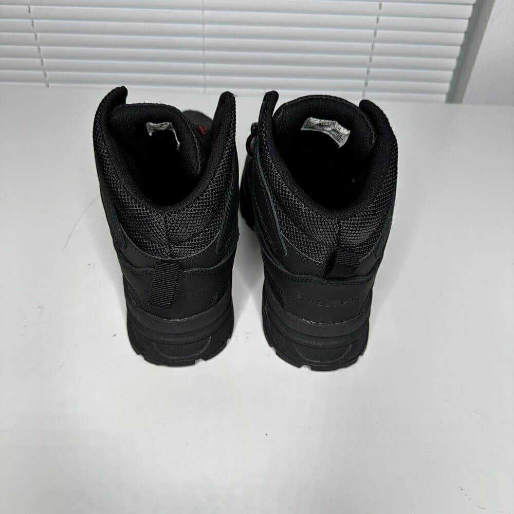Swiss Tech Men’s Leather Hiker Boots Black Red Outdoor Size 10 NWOT - Thumbnail 4
