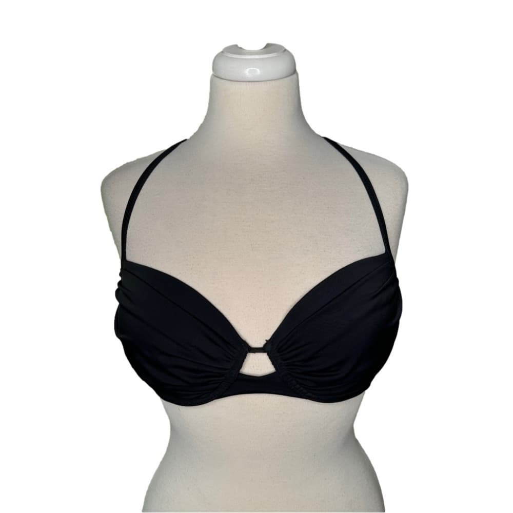 Victoria's Secret Size 36C Black Halter Bikini Top