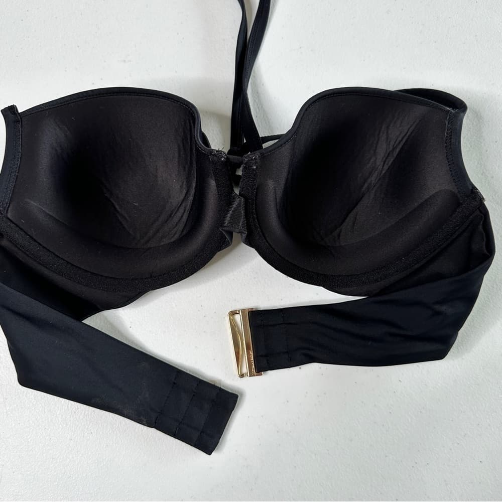Victoria's Secret Size 36C Black Halter Bikini Top - Thumbnail 5