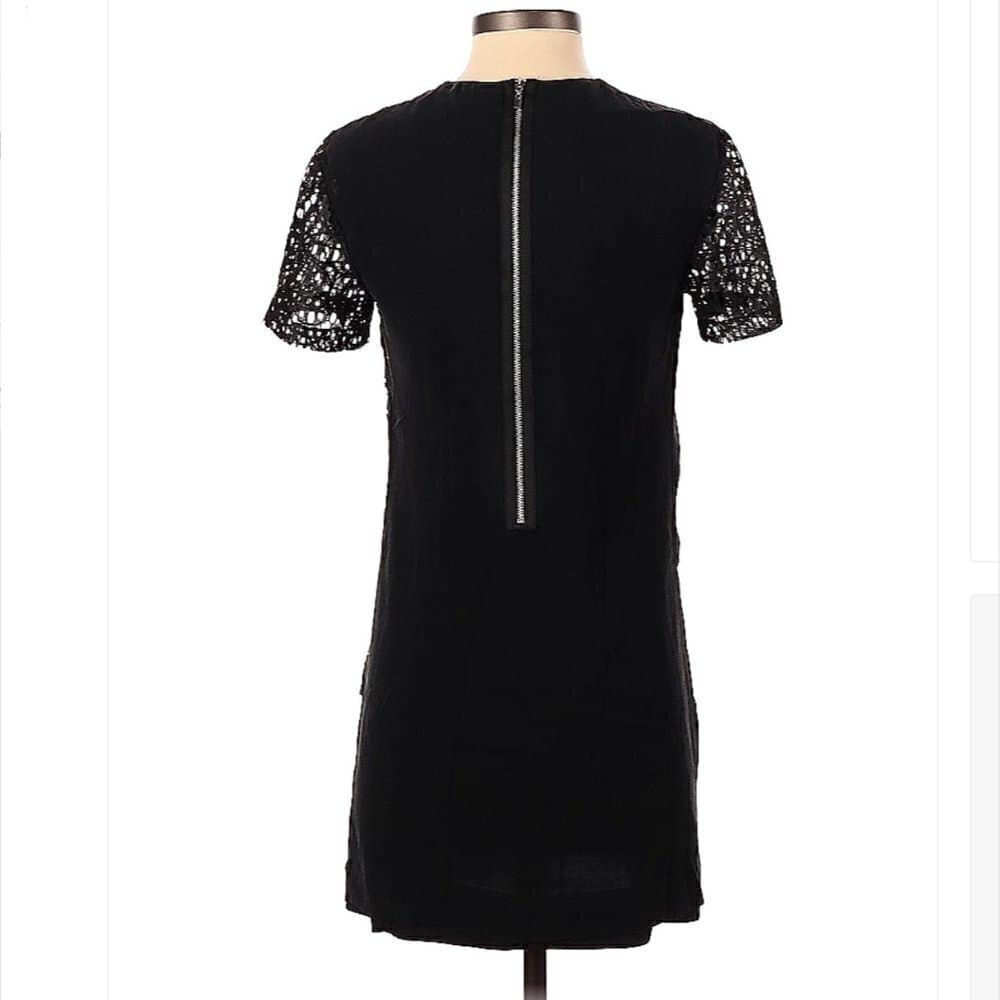 ROBERT Rodriguez Black Silk Short Sleeve Dress Size 2 - Thumbnail 2