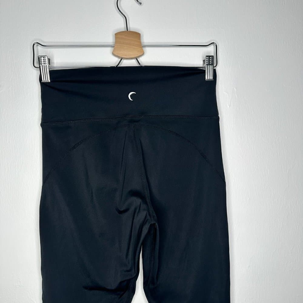 Zyia Active Black Part Ribbed High Rise Leggings Size 8/10 - Thumbnail 3