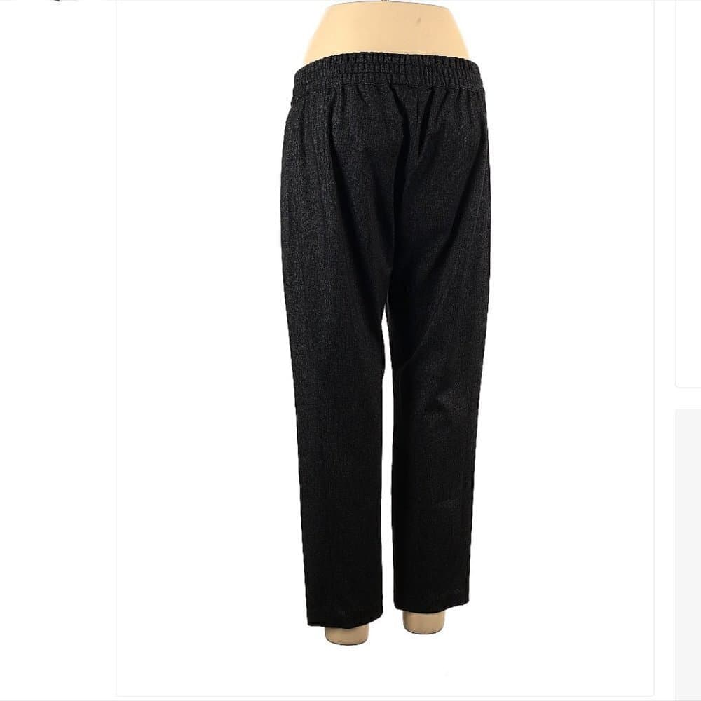 Calvin KLEIN JEANS Casual Drawstring Dark Heather Black Pants Size L - Thumbnail 2