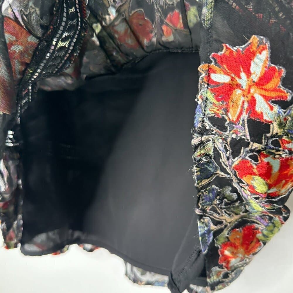 Miss Me from Buckle Floral Satin Tank Top Size S - Thumbnail 6
