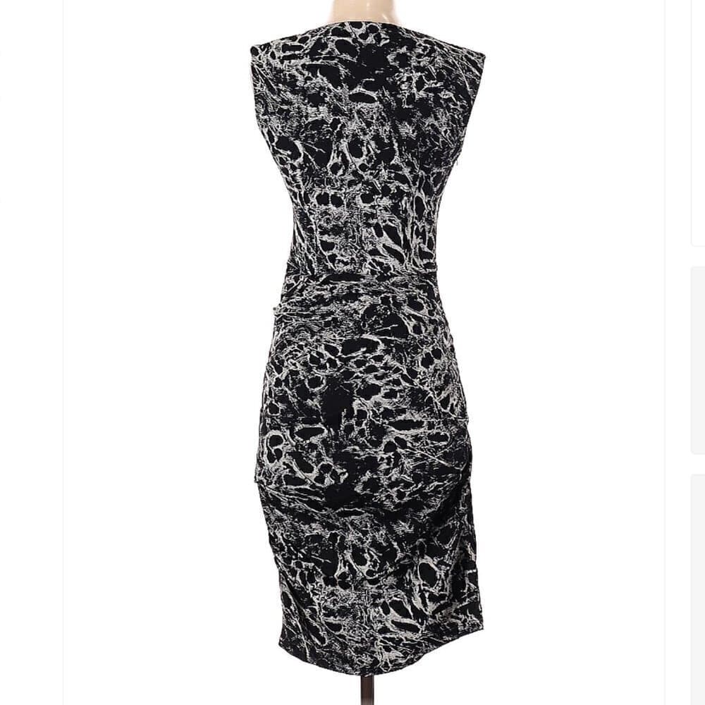 LA Petite S***** Black & White Cocktail Dress Size 36 EU (US Size 4) - Thumbnail 2