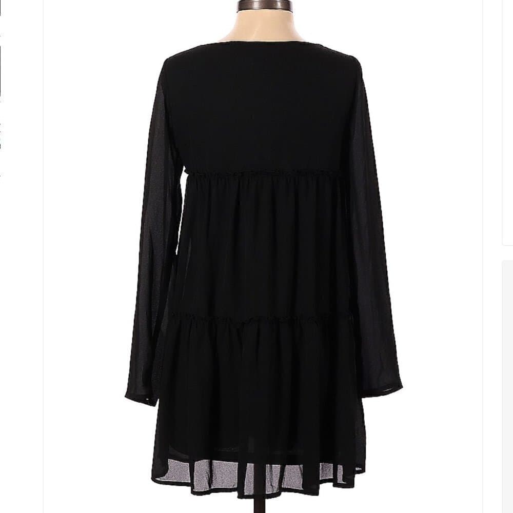 Tobi Black Long Sleeve Dress Size S - Thumbnail 2