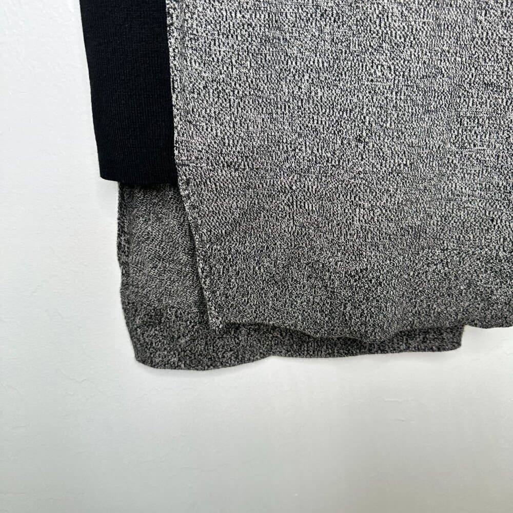 Athleta Merino Wool Sleeveless Sweater Dress Gray Black Marled Layering Size M - Thumbnail 4
