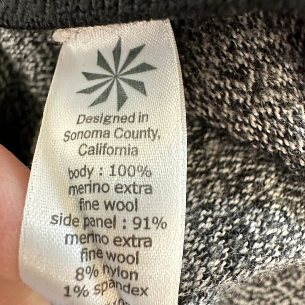 Athleta Merino Wool Sleeveless Sweater Dress Gray Black Marled Layering Size M - Thumbnail 7