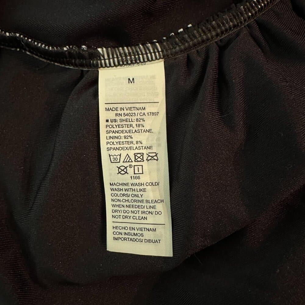 Old Navy Maternity Tie-Front Nursing Tankini Swim Top Black & White NWT & NWOT - Thumbnail 8