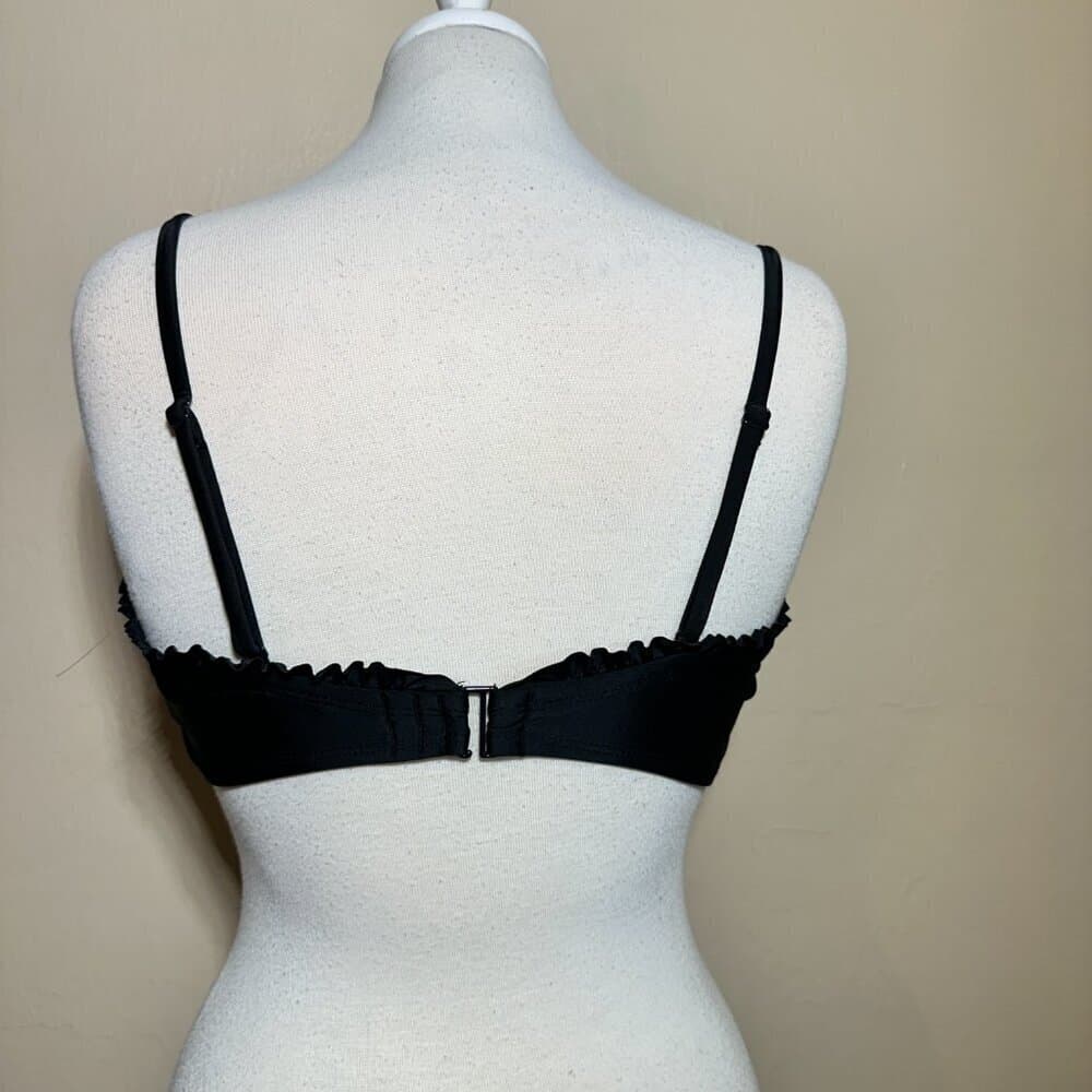 Old Navy Black Bandeau Ruffle Bikini Top NWOT - Thumbnail 3