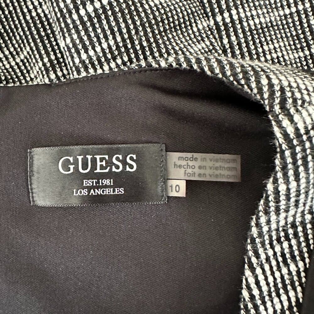Guess Black & White Sleeveless Dress Size 10 - Thumbnail 7