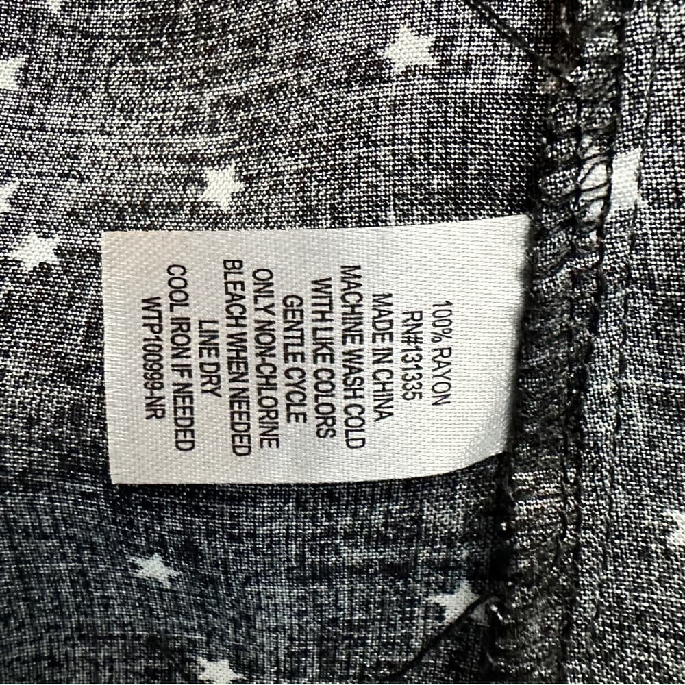 SOCIALITE Flutter Sleeve Star Print Front Tie Blouse - Thumbnail 3