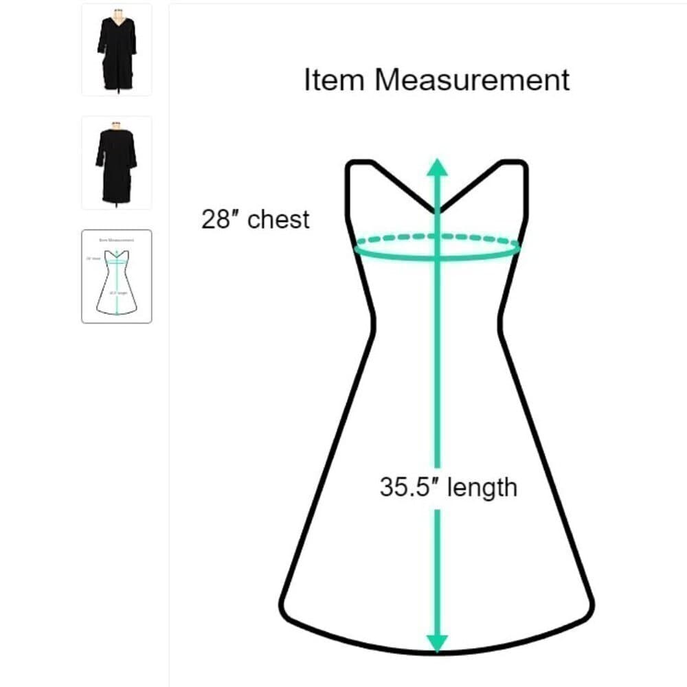 EILEEN Fisher Black Dress Size M - Thumbnail 3