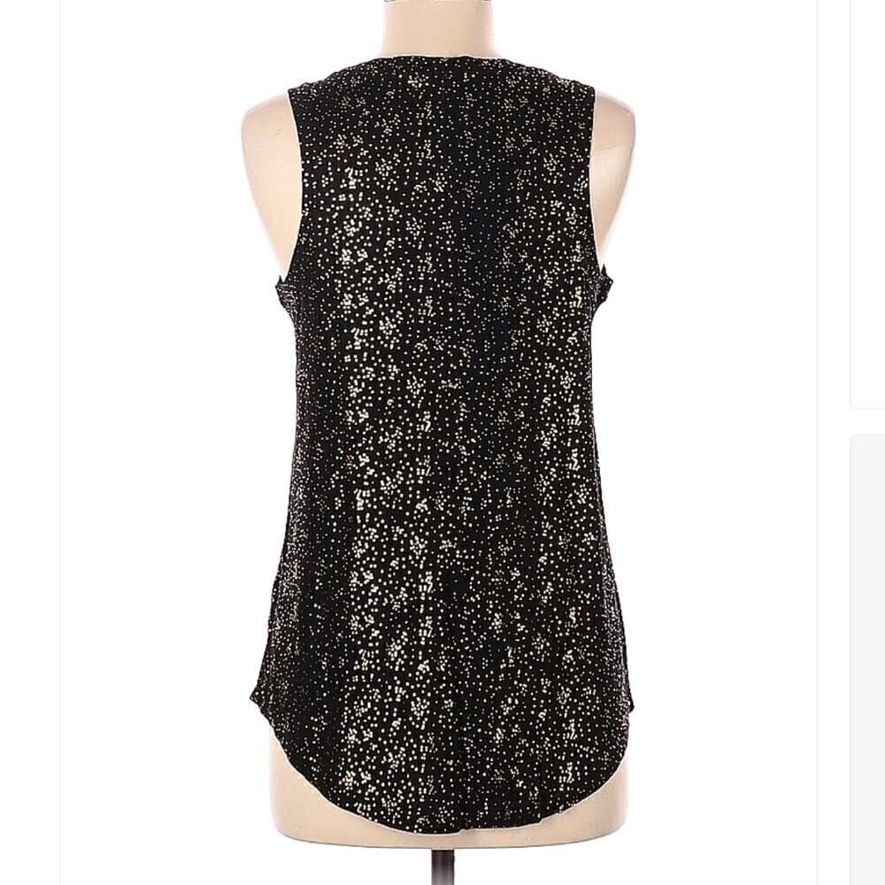GAP Black & Gold Polka Dots Tank Top Size M - Thumbnail 2