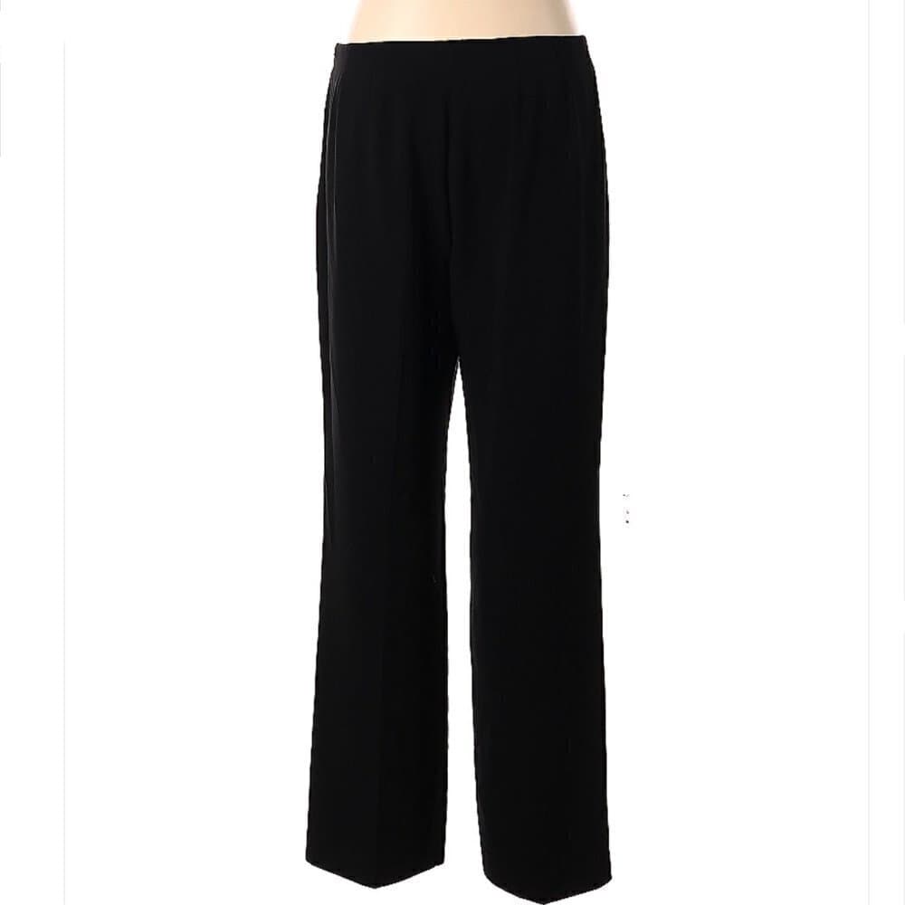 DANA Buchman Black Lined Dress Pants Size 8 - Thumbnail 2