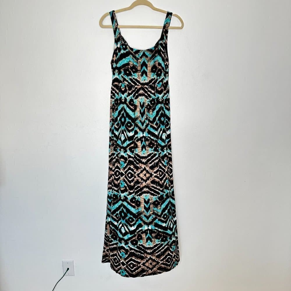 Chelsea & Theodore V-Neck Sleeveless Maxi Dress Size M NWT - Thumbnail 3