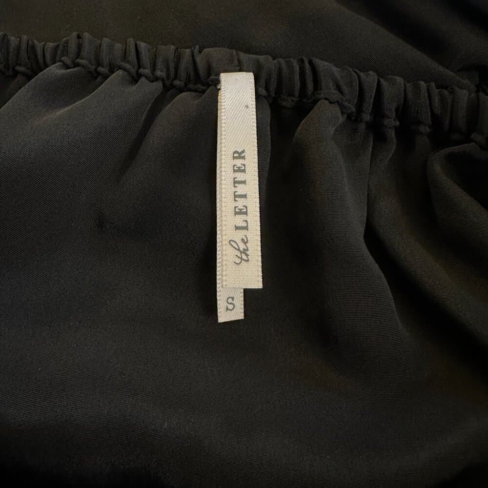 THE Letter Black Shorts Romper Size S - Thumbnail 3