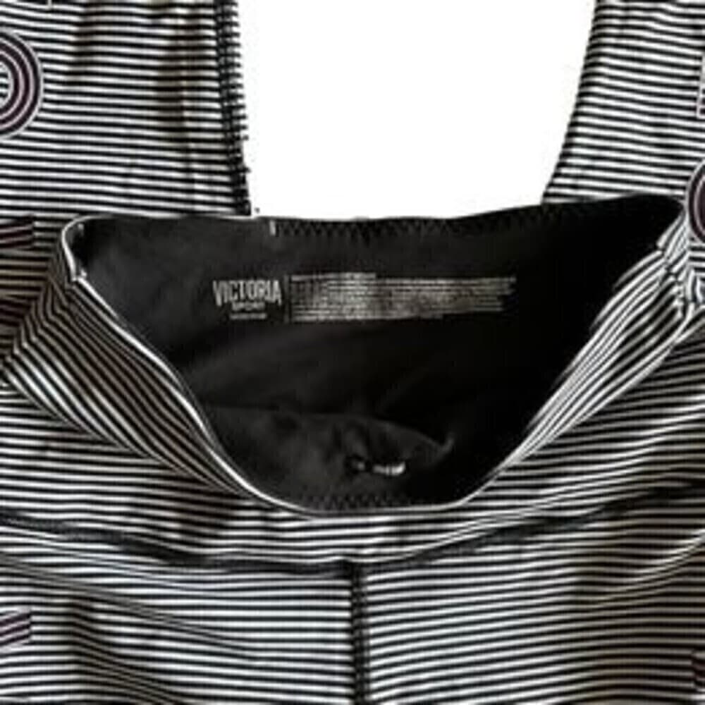 Knockout by Victoria’s Secret black and white striped Leggings size S Tight fit - Thumbnail 7