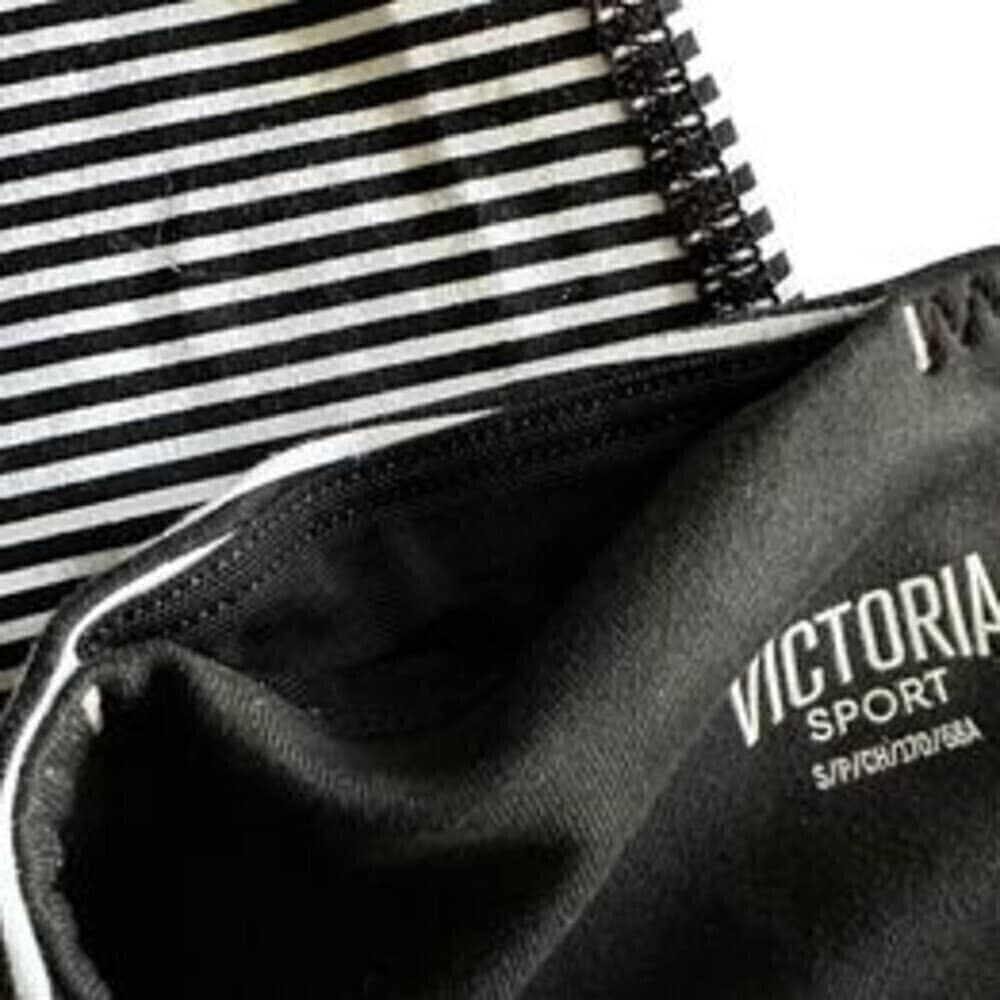 Knockout by Victoria’s Secret black and white striped Leggings size S Tight fit - Thumbnail 6