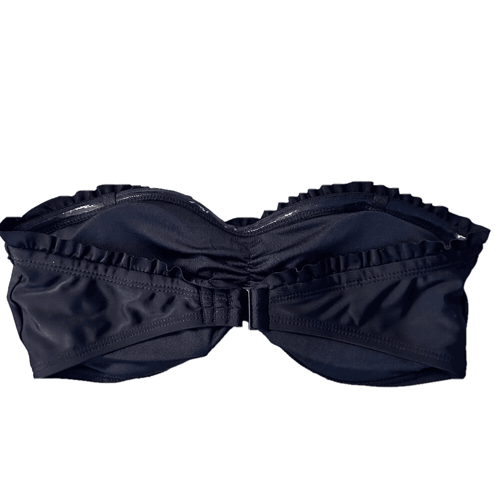 Old Navy Black Bandeau Ruffle Bikini Top NWOT - Thumbnail 4