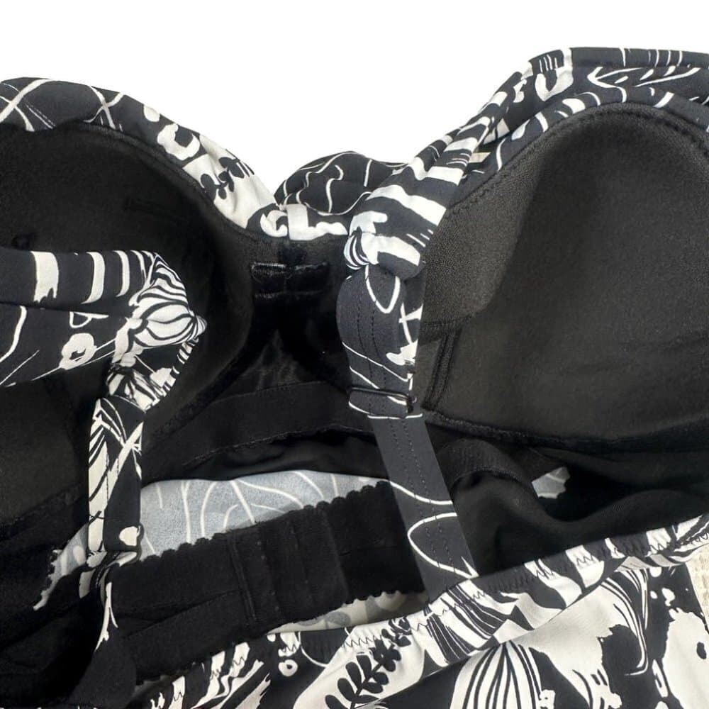 GOTTEX Black & White Tropical Print Tankini Size 32D - Thumbnail 4