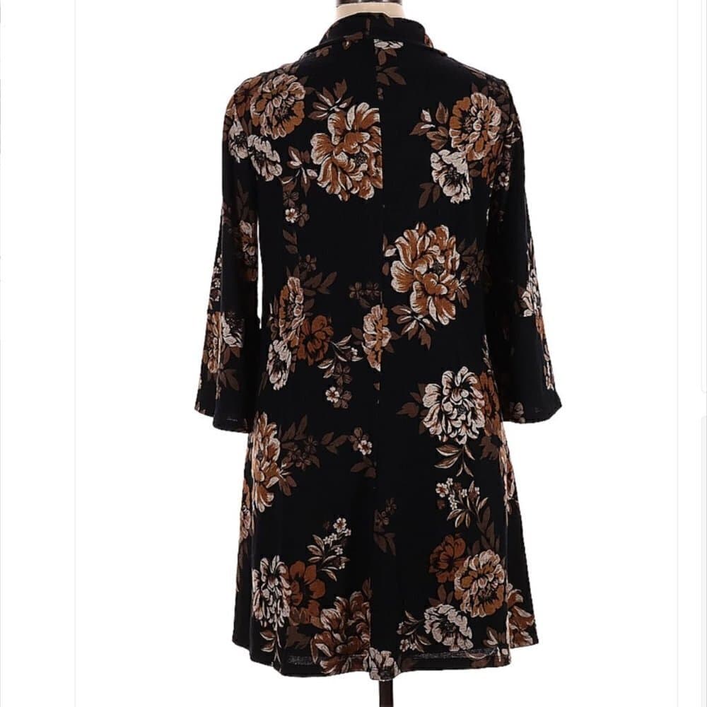 𝅺JESSICA Howard Long Sleeve Floral Casual Dress Size XL - Thumbnail 2