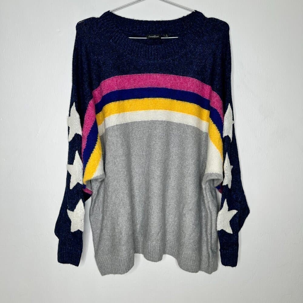 TORRID SWEATER LOVESICK PULLOVER VEGAN CASHMERE DOLMAN PLUS SIZE 1X - Thumbnail 4
