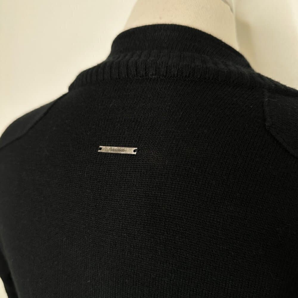 Lululemon Womens Ribbed Sleeve Thin Knit Waterfall Cardigan Sweater Black - Thumbnail 5