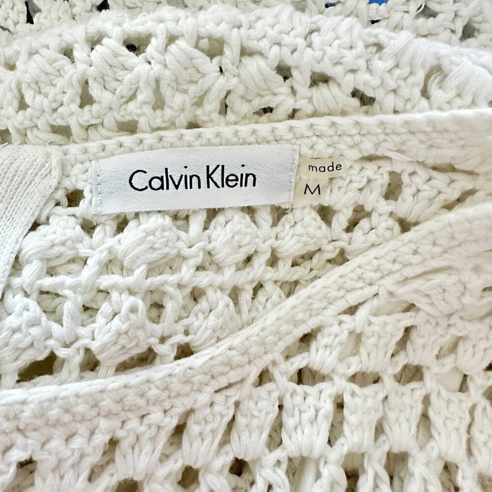 Calvin Klien Crocheted Lined Sleeveless Dress Size M - Thumbnail 5