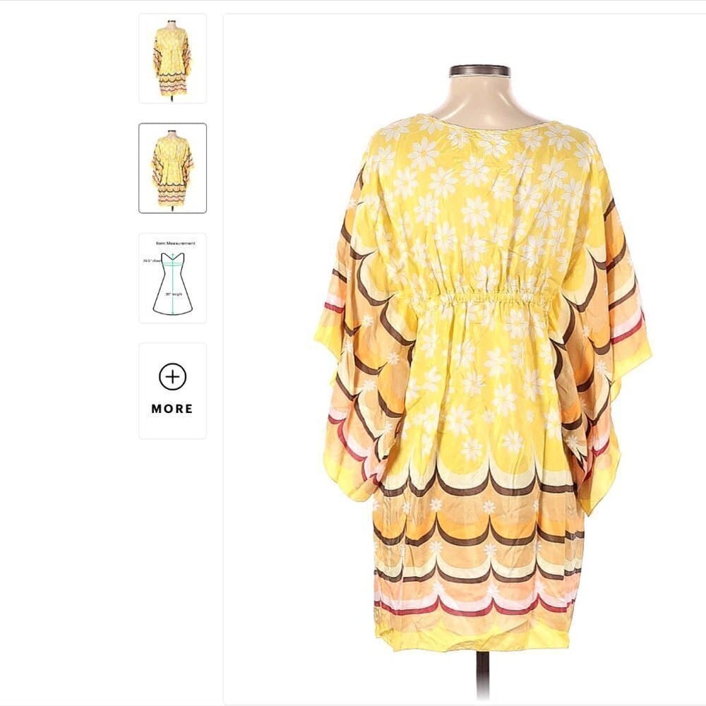 CHELSEA & Violet Yellow Floral Dress Size S - Thumbnail 2