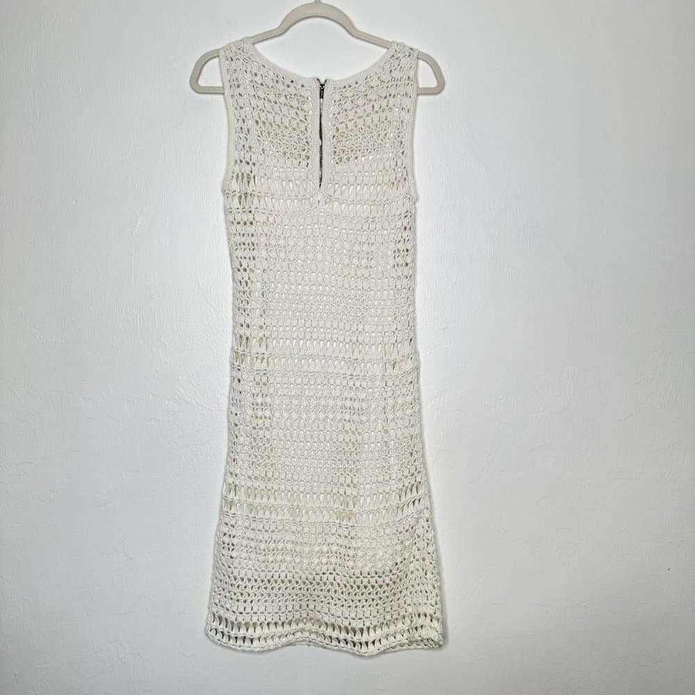 Calvin Klien Crocheted Lined Sleeveless Dress Size M - Thumbnail 4