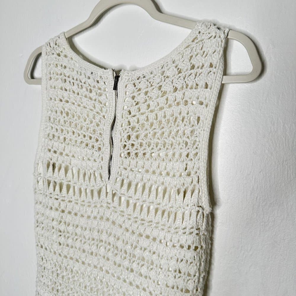 Calvin Klien Crocheted Lined Sleeveless Dress Size M - Thumbnail 3