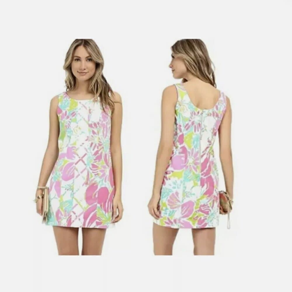 Lilly Pulitzer Cathy Sleeveless Shift in Don’t Give a Cluck Size 8 - Thumbnail 2