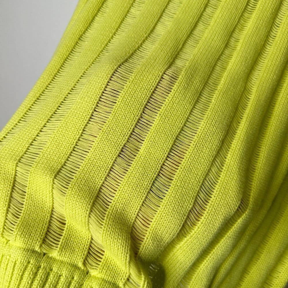 Future Collective W/ Gabriella Karefa-Johnson Slouchy Yellow Knit Sweater Size L - Thumbnail 7