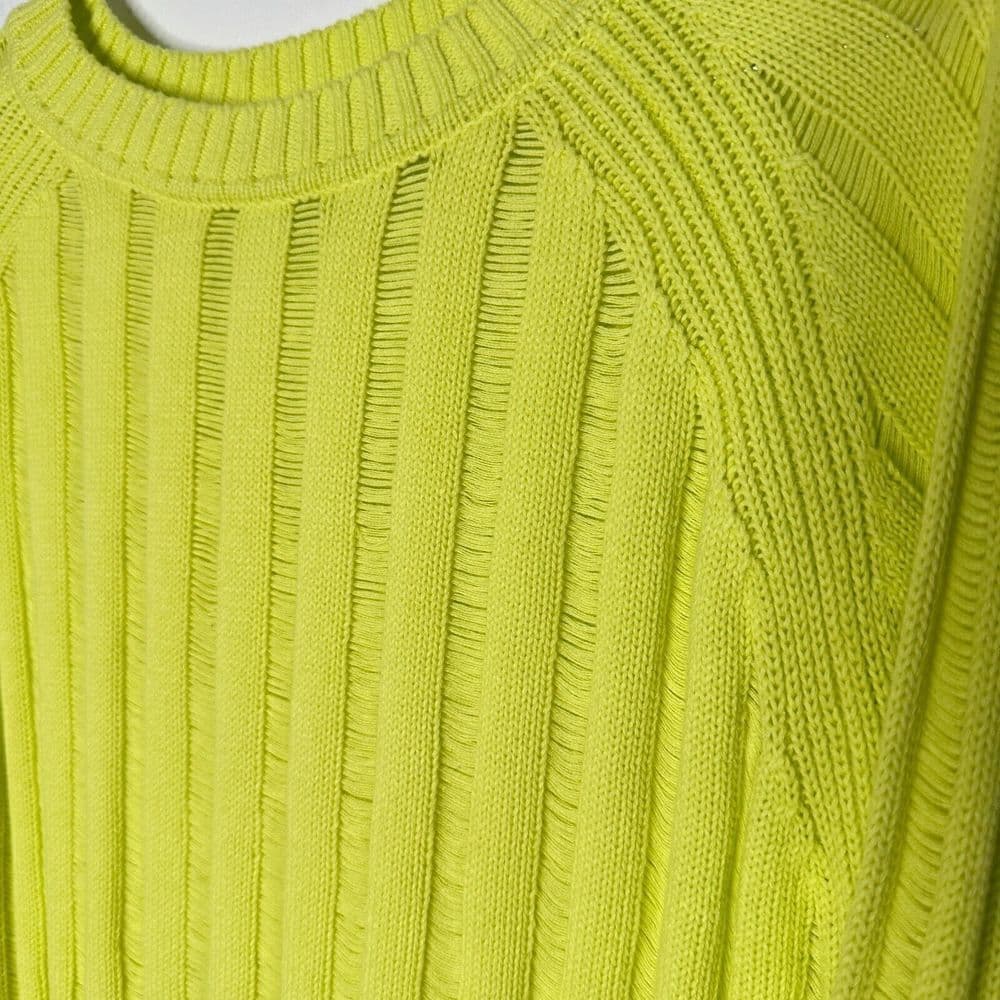 Future Collective W/ Gabriella Karefa-Johnson Slouchy Yellow Knit Sweater Size L - Thumbnail 6