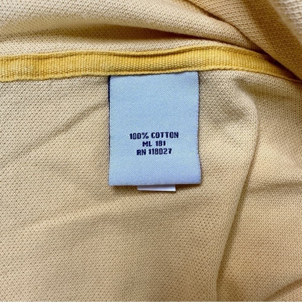 BODEN Sz M Yellow Short Sleeve Polo Shirt Top Summer - Thumbnail 5