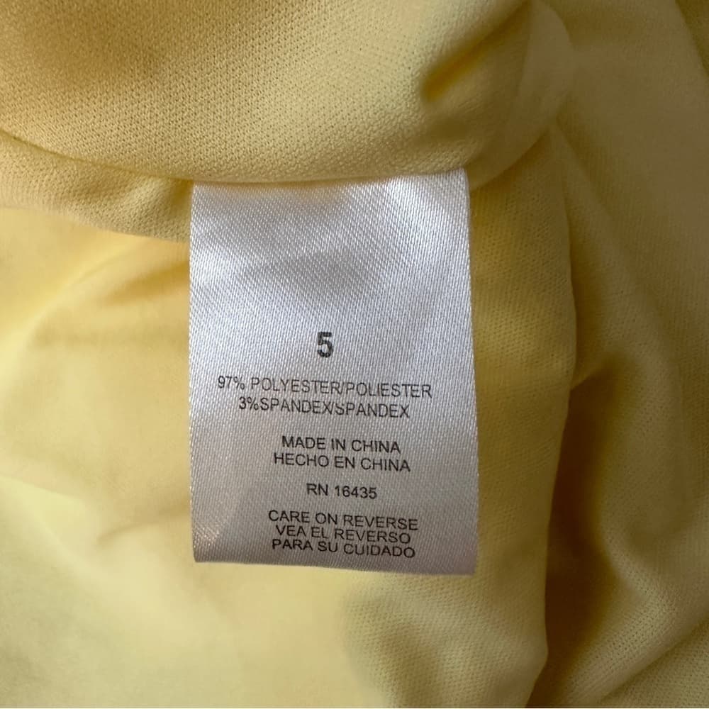 Nannette Baby Fancy Coat / Dress Baby Girl Yellow Rhinestone Buttons Size 5 - Thumbnail 6