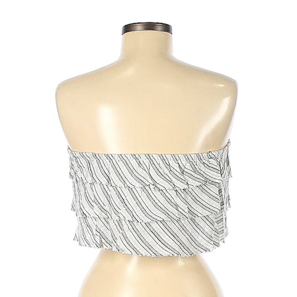 Nwot Blue Life White & Gray Tube Top Size M - Thumbnail 2