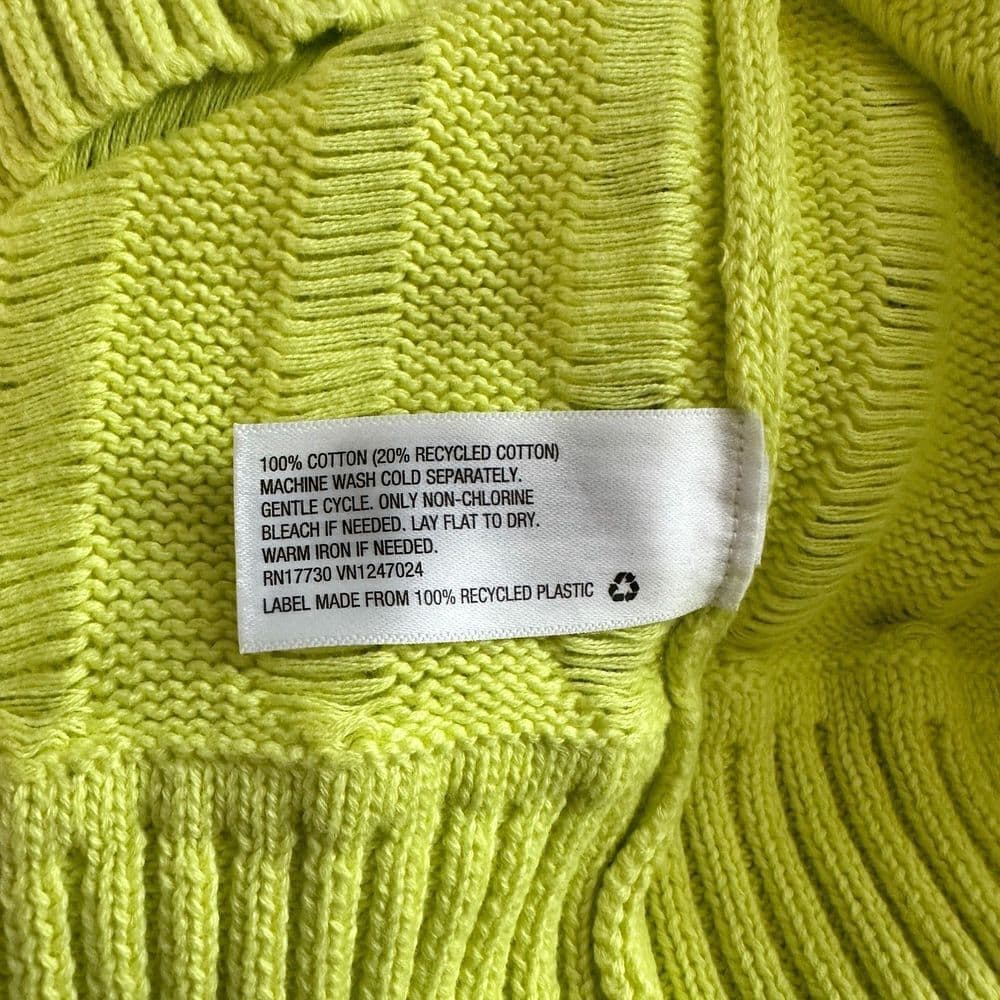 Future Collective W/ Gabriella Karefa-Johnson Slouchy Yellow Knit Sweater Size L - Thumbnail 10