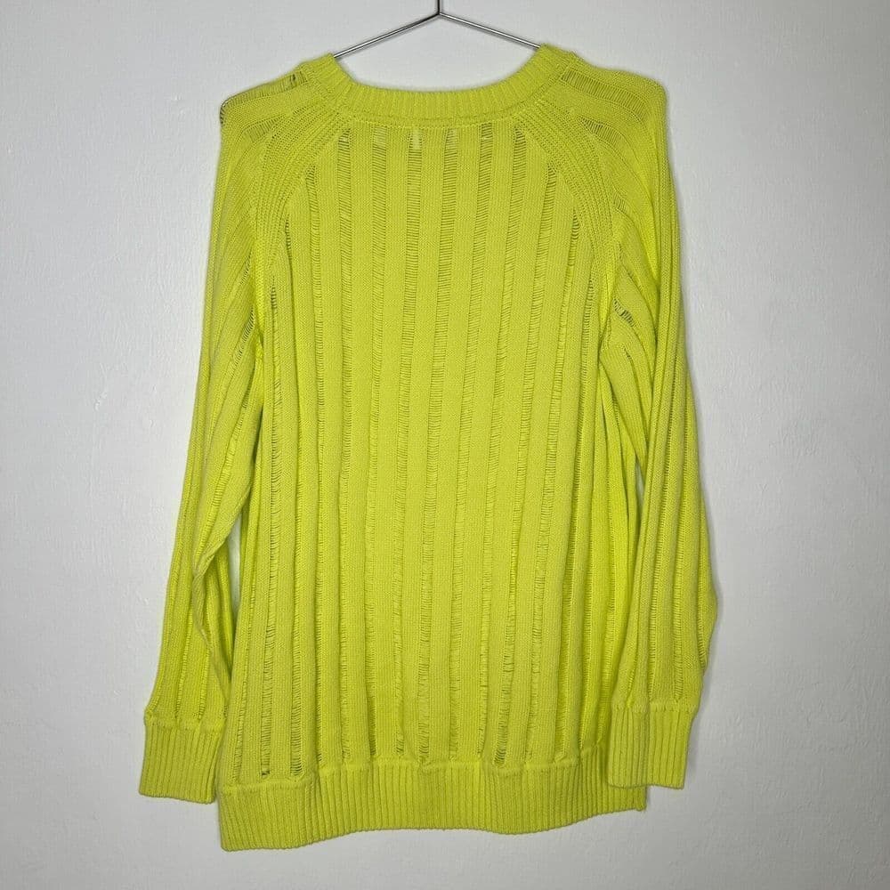 Future Collective W/ Gabriella Karefa-Johnson Slouchy Yellow Knit Sweater Size L - Thumbnail 8