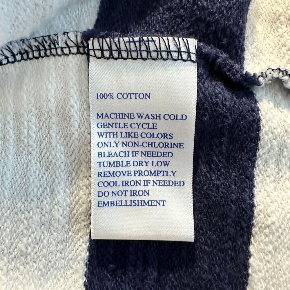 Southern Tide Lightweight Striped Pullover Rosie Hoodie Women’s Size XS - Thumbnail 8