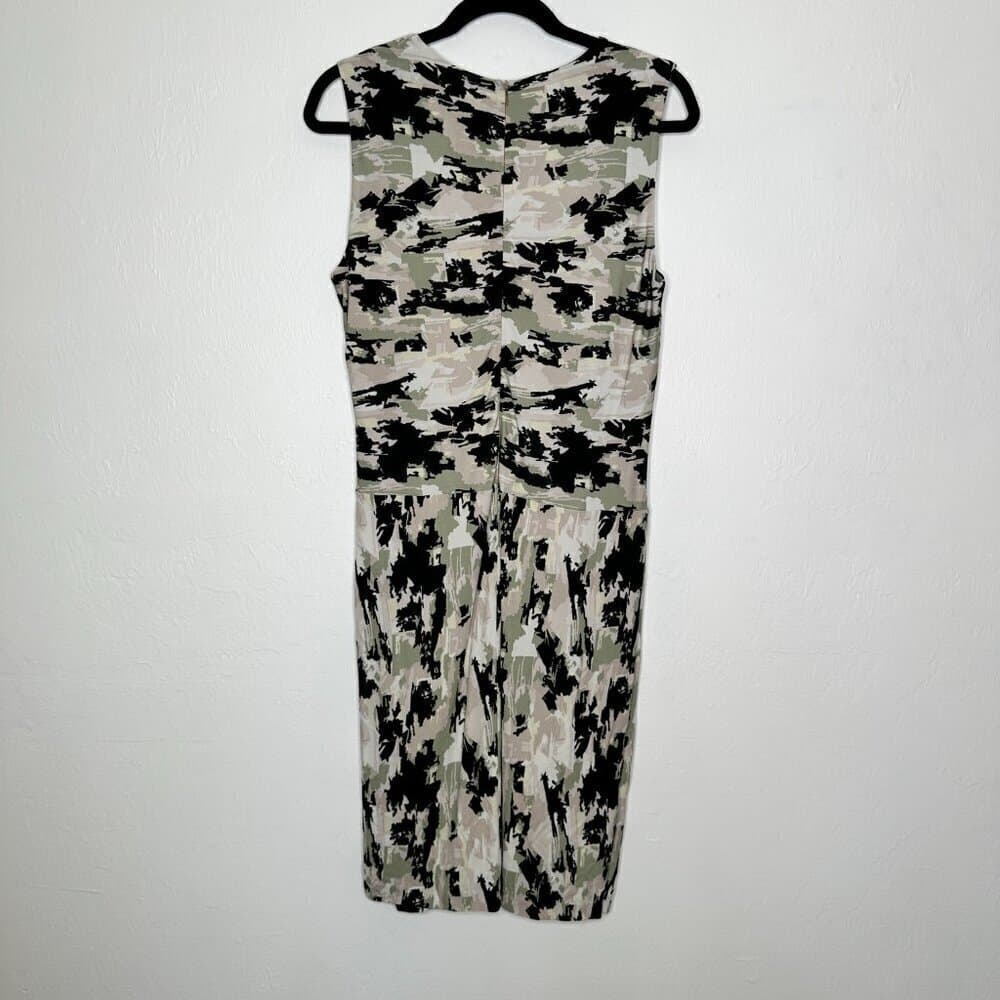 Hugo Boss Abstract Asymmetric Endrisa Faux Wrap Dress Size M - Thumbnail 5