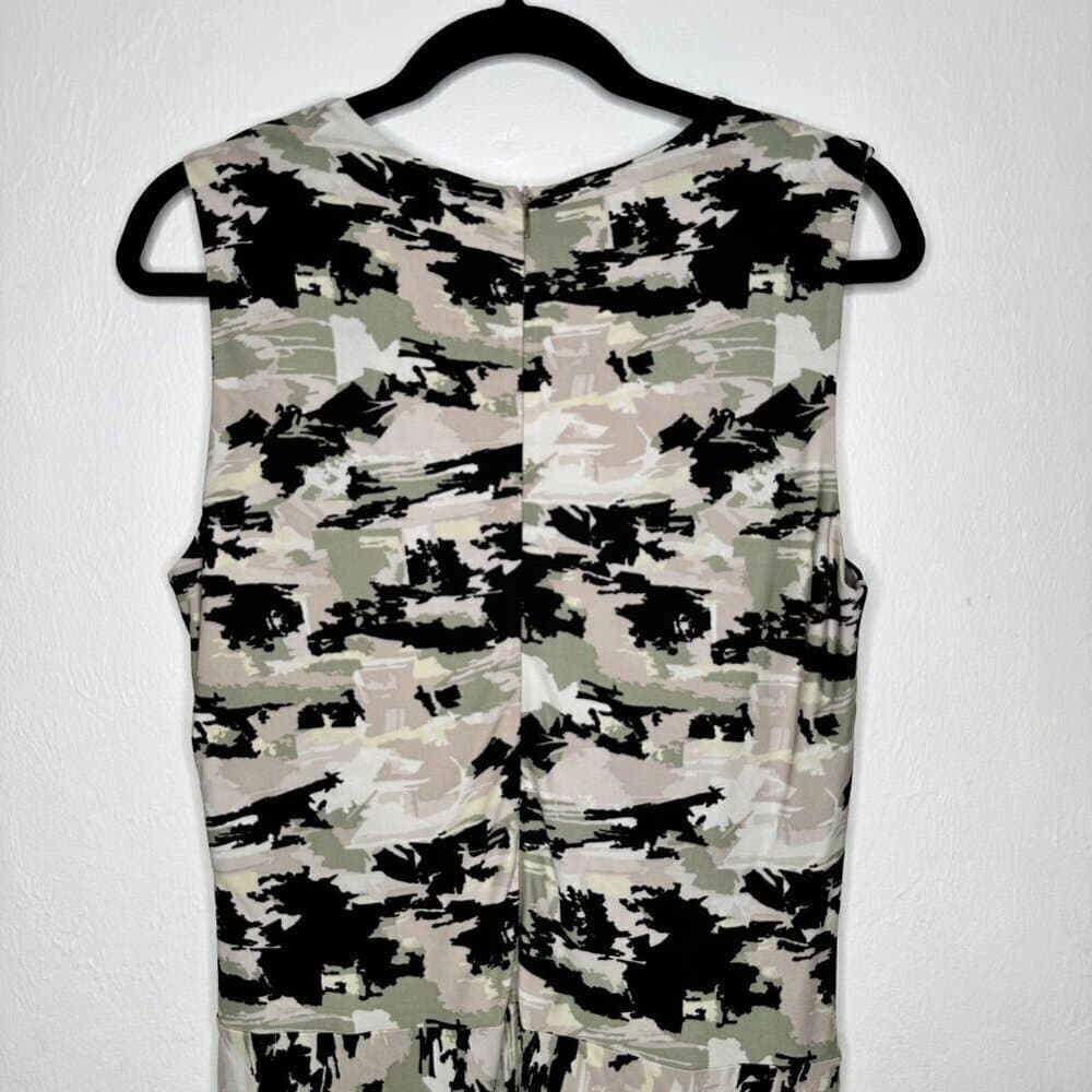 Hugo Boss Abstract Asymmetric Endrisa Faux Wrap Dress Size M - Thumbnail 6